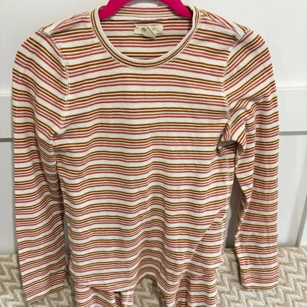Madewell Honeycomb Pajama Tee & Pants Set Kasson Stripe - Picture 7 of 12